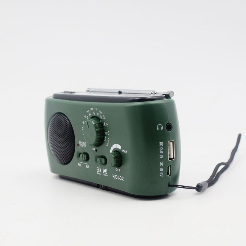SafeTune - Notfallradio mit USB-, Solar- und Kurbelaufladung