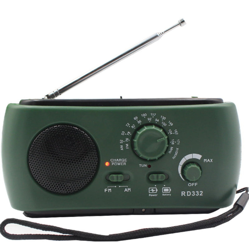 SafeTune - Notfallradio mit USB-, Solar- und Kurbelaufladung