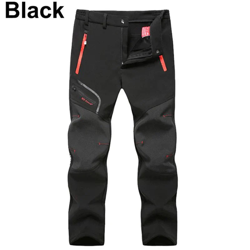 Herren Softshell Wanderhose wasserdicht, warm, winddicht, L–6XL Outdoor
