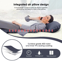 corlado | Ultra-Comfort Luftmatratze für Camping mit integriertem Kopfkissen und Pumpe
