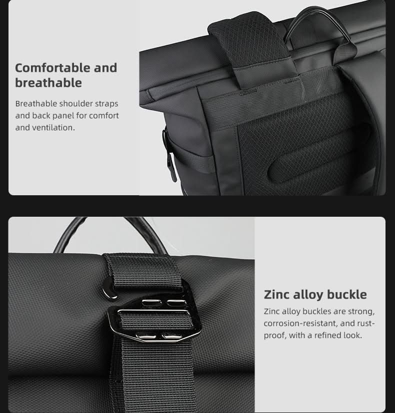 corlado | Erweiterbarer Outdoor-Rucksack mit großem Volumen & Laptopfach