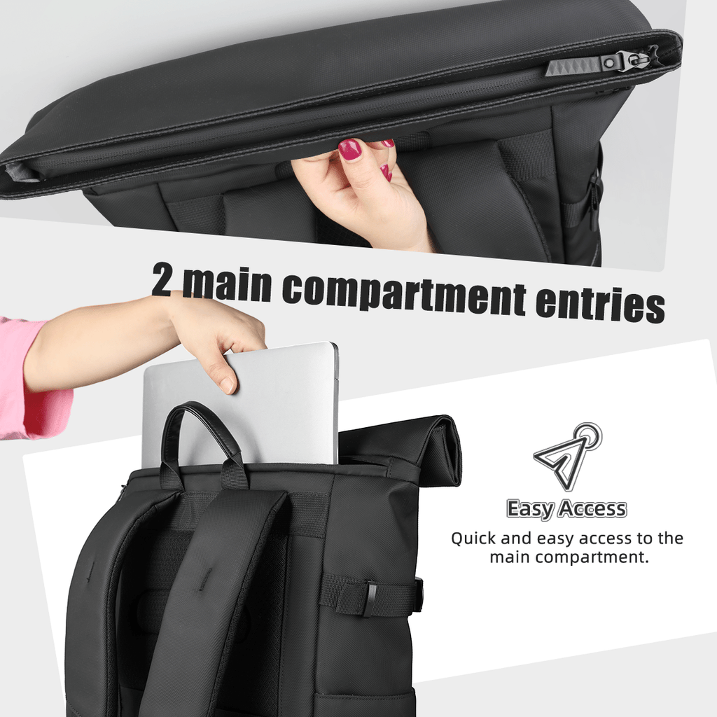 corlado | Erweiterbarer Outdoor-Rucksack mit großem Volumen & Laptopfach