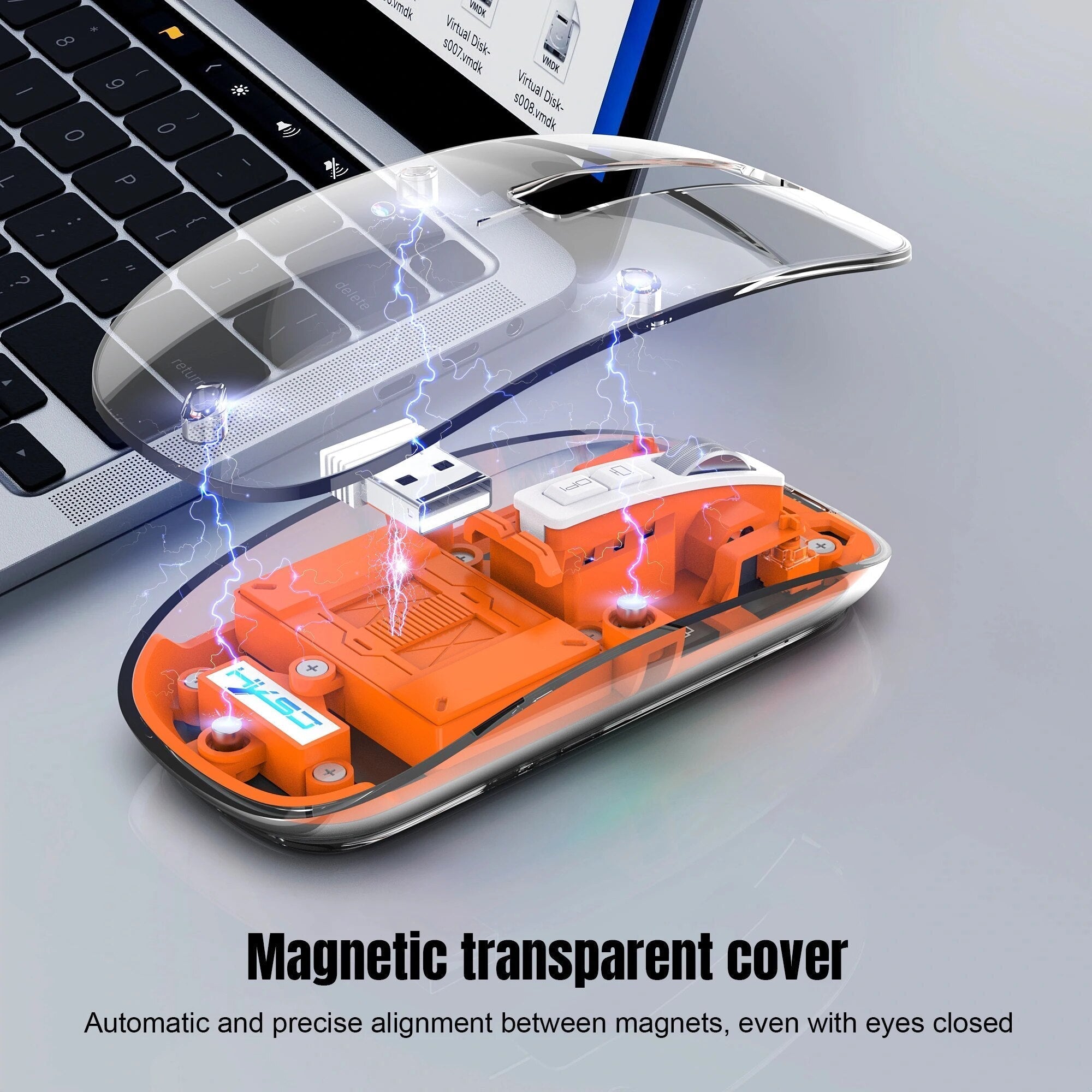 corlado | Transparente kabellose Bluetooth-Maus