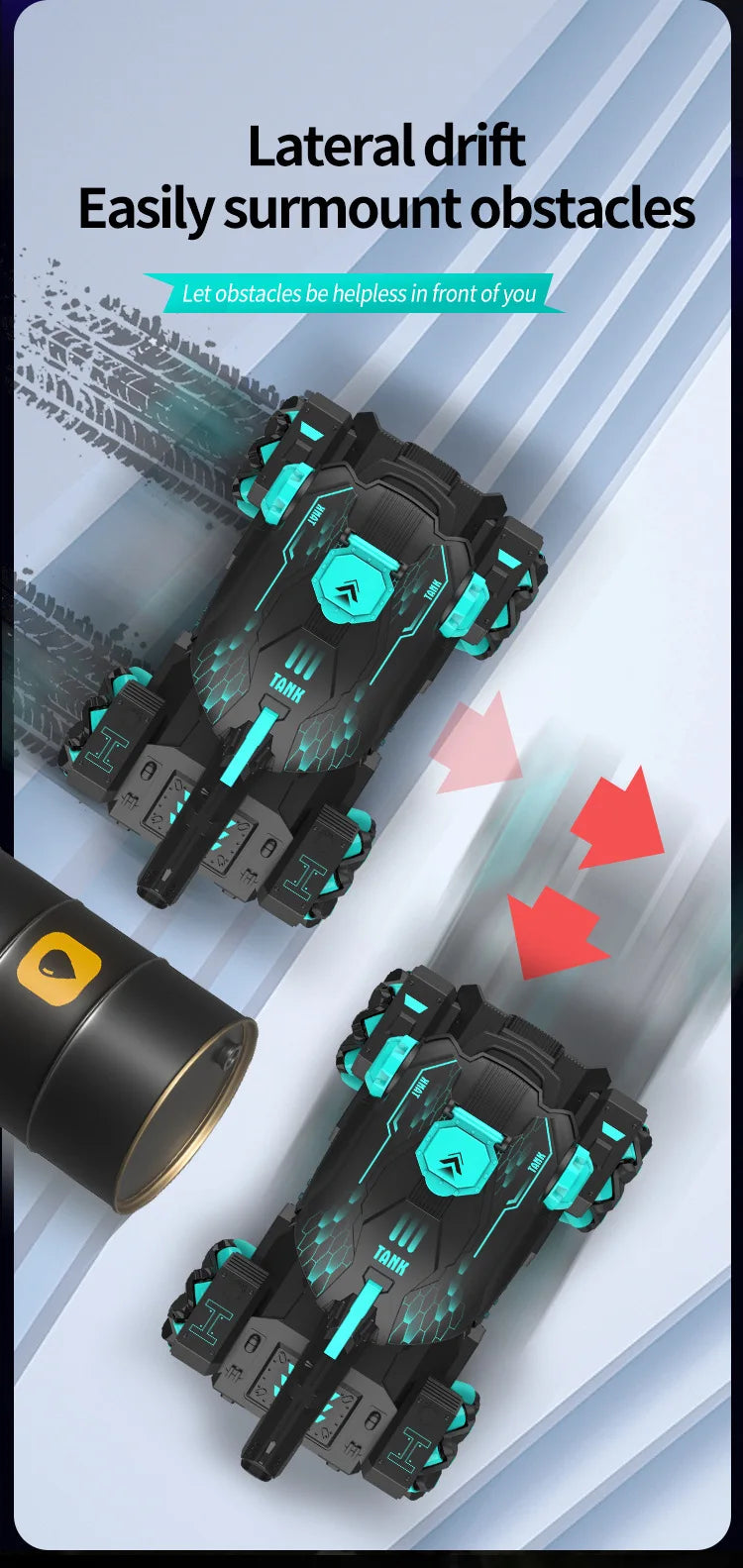 corlado | Gesture and Remote Control Tank Vehicle Toy