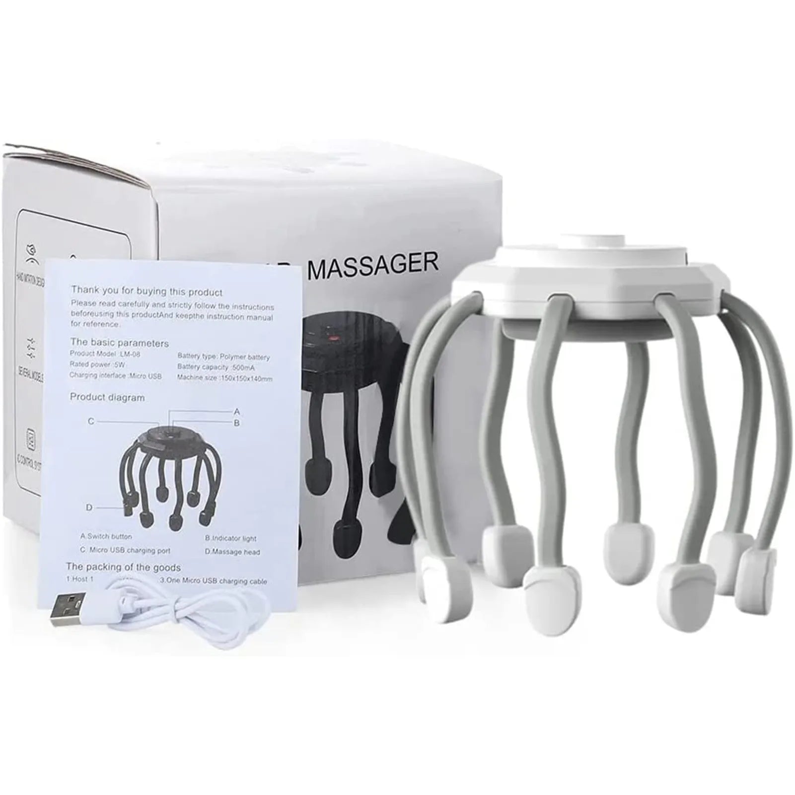 corlado | Octopus Kopf-Massagegerät