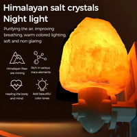 Steckdosen Himalaya-Salzlampe, LED Nachtlicht, Luftreiniger, Warm