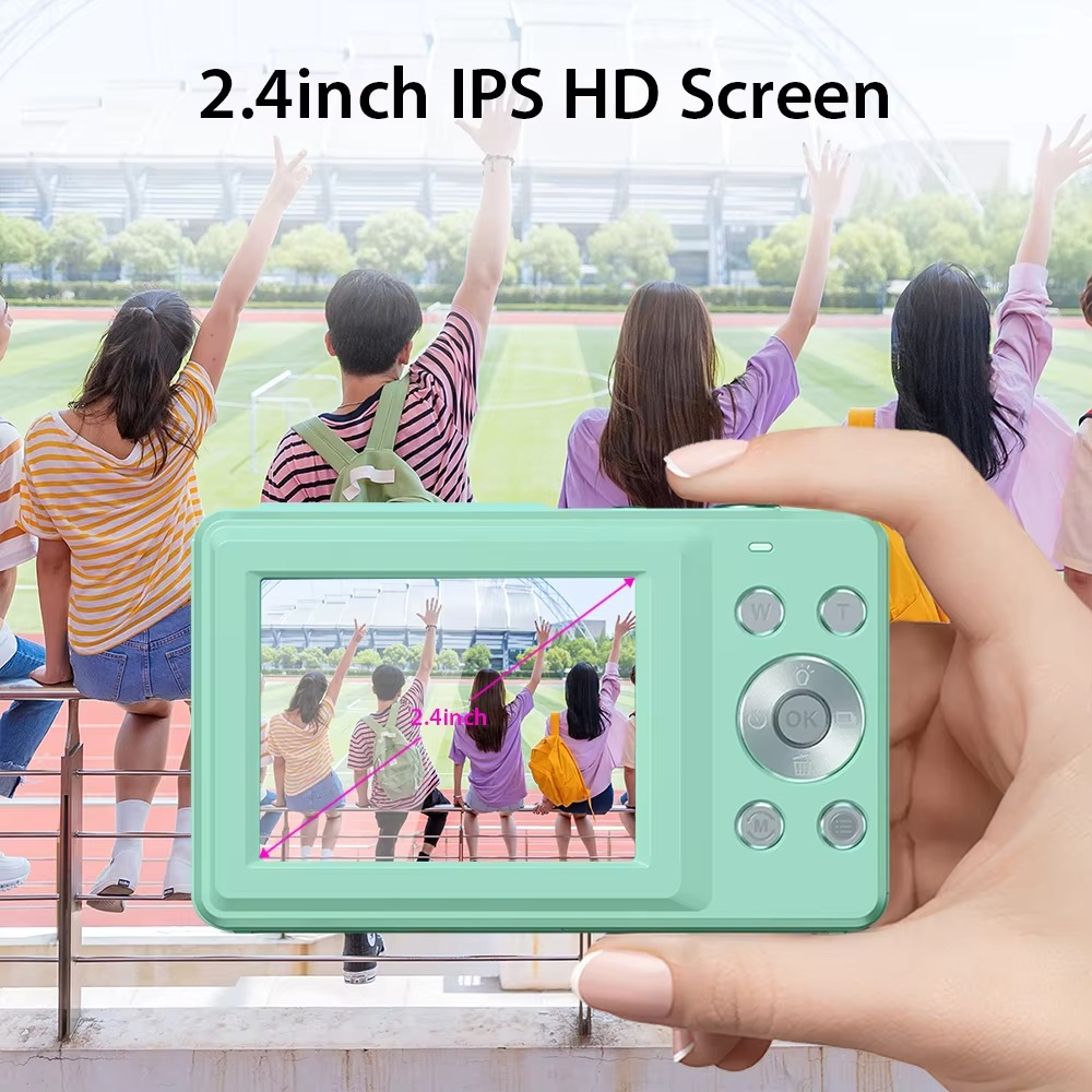 corlado | Hochauflösende Digitalkamera für Kinder - 1080P HD, 44MP mit 16-fachem Zoom