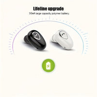 Bluetooth Ohrhörer, kabellos, Mini, unsichtbar, Single In-Ear