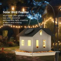 corlado | Solar-Vogelhaus mit LED – Leuchtende Gartenlaterne & Futterstation in einem!