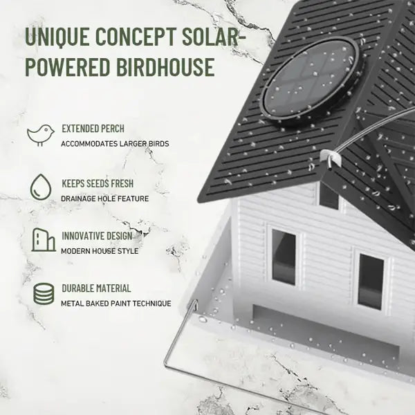 corlado | Solar-Vogelhaus mit LED – Leuchtende Gartenlaterne & Futterstation in einem!