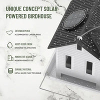 corlado | Solar-Vogelhaus mit LED – Leuchtende Gartenlaterne & Futterstation in einem!