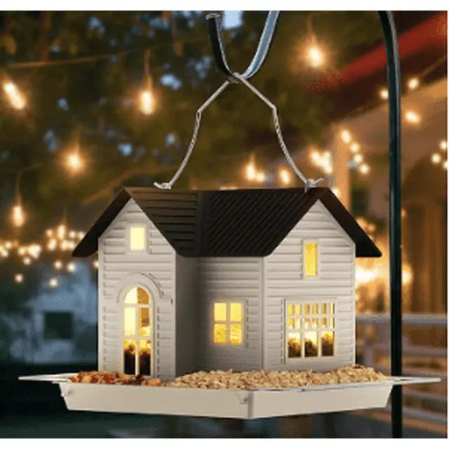 corlado | Solar-Vogelhaus mit LED – Leuchtende Gartenlaterne & Futterstation in einem!