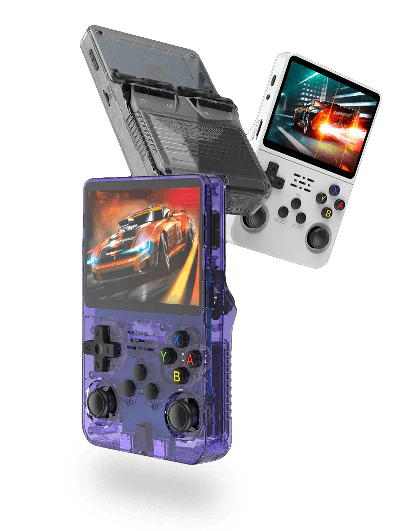 Pixora – Retro Handheld Spielkonsole 64GB, 3,5" IPS – für unterwegs
