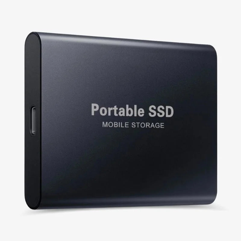 Externe SSD Festplatte – Aluminium-Gehäuse, Tragbarer Speicher