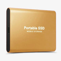 Externe SSD Festplatte – Aluminium-Gehäuse, Tragbarer Speicher