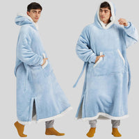 Unisex Oversized Hoodie-Decke, Kapuze, lange Ärmel, gemütlich