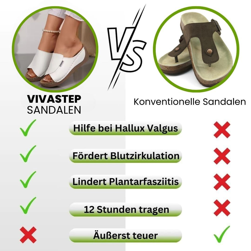 VivaStep - Ergonomische & rutschfeste Sandalen zur Schmerzlinderung