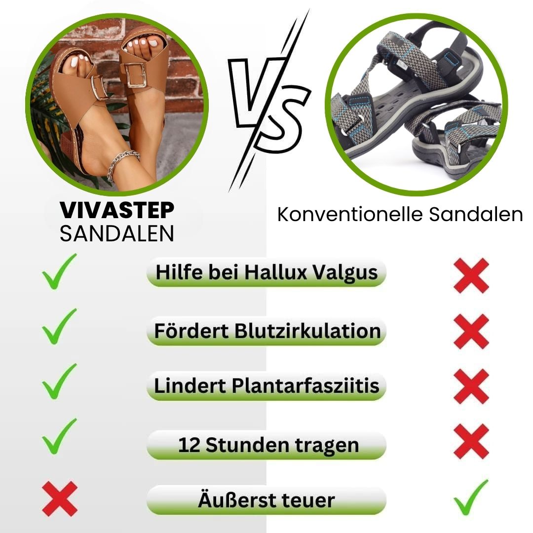 Vivastep - ergonomische & rutschfeste High-Heels Sandalen zur Schmerzlinderung