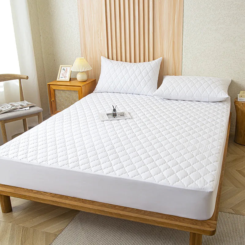 DreamGuard – Wasserdichte Matratzenauflage Grau/Weiß für Einzel & Doppelbetten