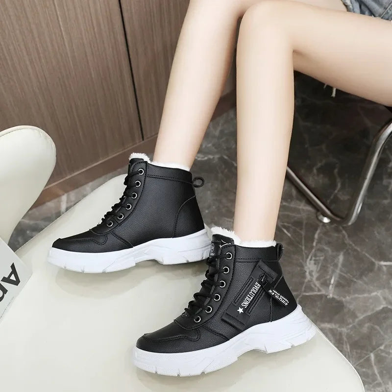 Nordessa – Damen Winterstiefel wasserdicht mit warmem Futter und Plattform