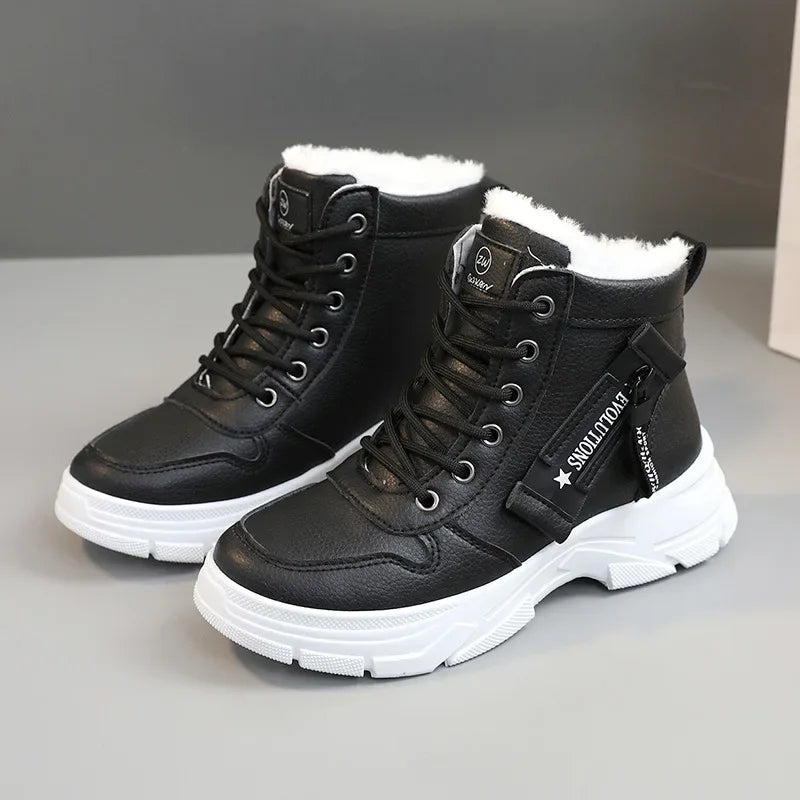 Nordessa – Damen Winterstiefel wasserdicht mit warmem Futter und Plattform