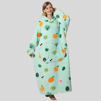 Damen Oversized Hoodie-Decke, warm, gemütlich, Weihnachtsoutfit