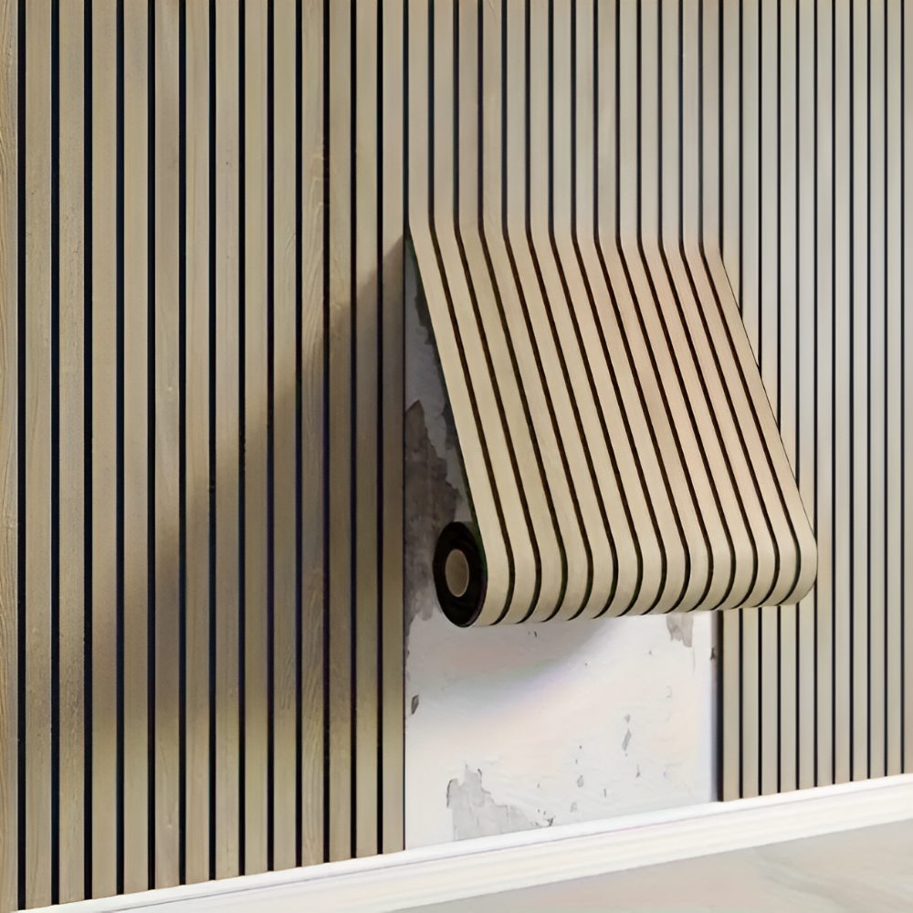 WoodLuxe - Selbstklebende 3D-Holz-Wandpaneele für moderne Innenräume
