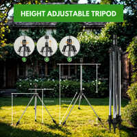 Gardexon – Sprühgerät 360° Edelstahl-Stativ – Gartenbewässerung