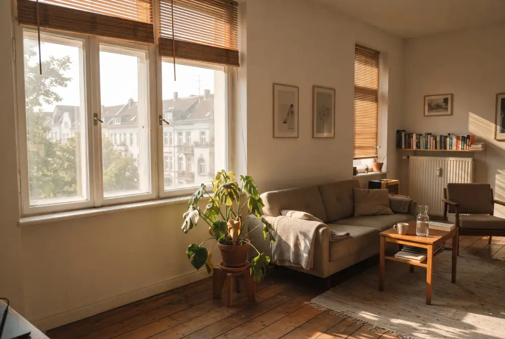 Deutsche Wohnung heizt sich im Sommer stark auf