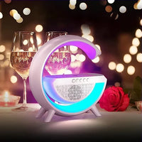 Multifunktionaler Bluetooth-Lautsprecher mit Licht, kabellosem Laden & Uhr