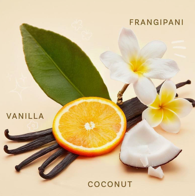 Haarparfum Vanille-Kokos, auf Wasserbasis, nicht klebend