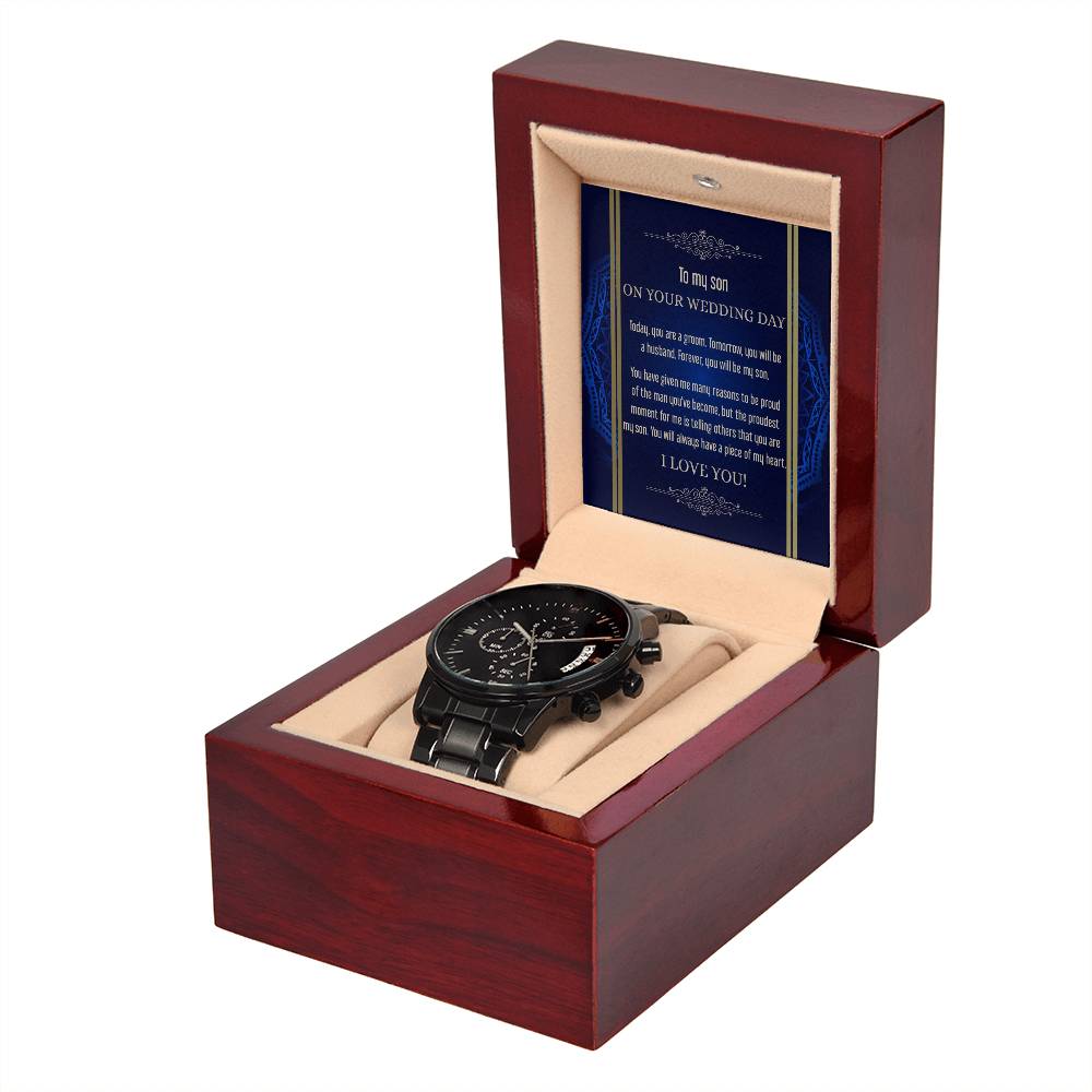 Sohn Hochzeit – Be My Son – Metall-Chronographenuhr