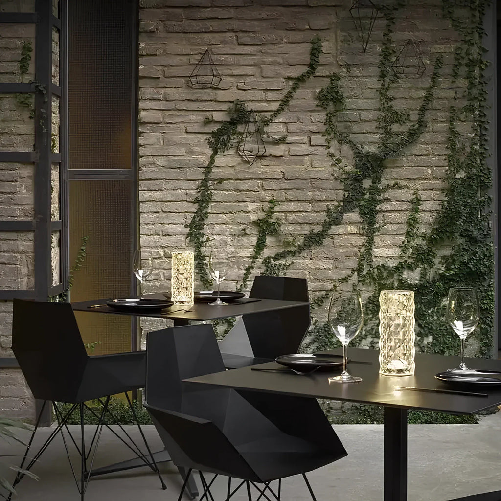 LumiCrystal – Kristall Tischlampe Touch & 16 Farben mit Fernbedienung