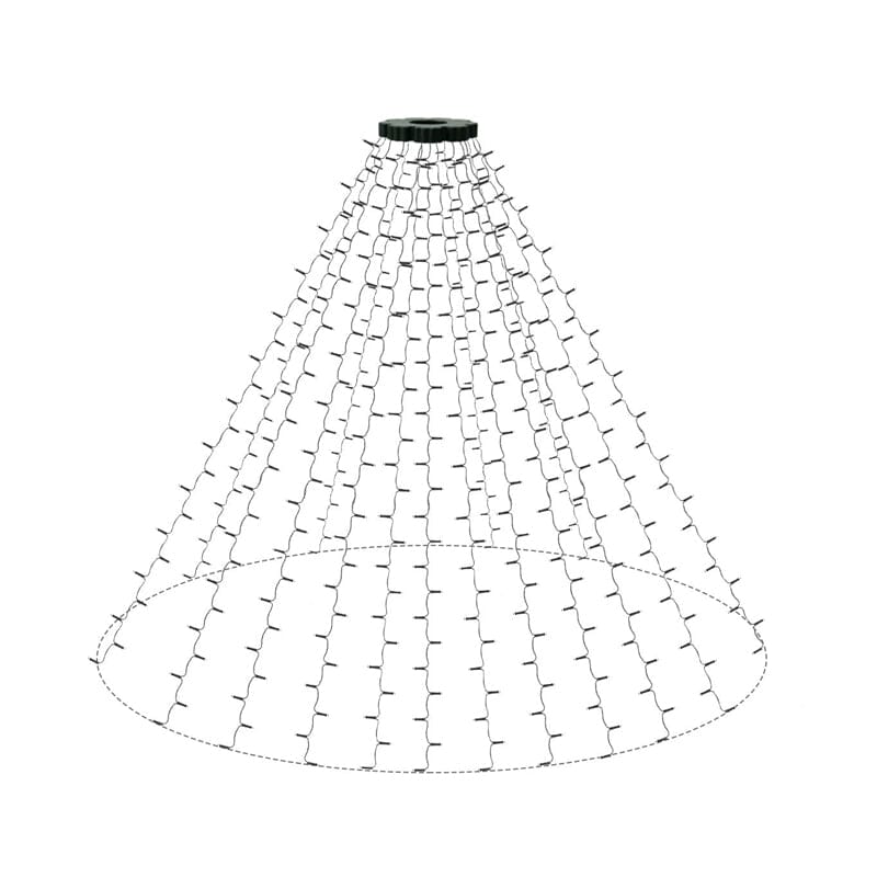 corlado | Weihnachtsbaum Wasserfalllichter mit Ring