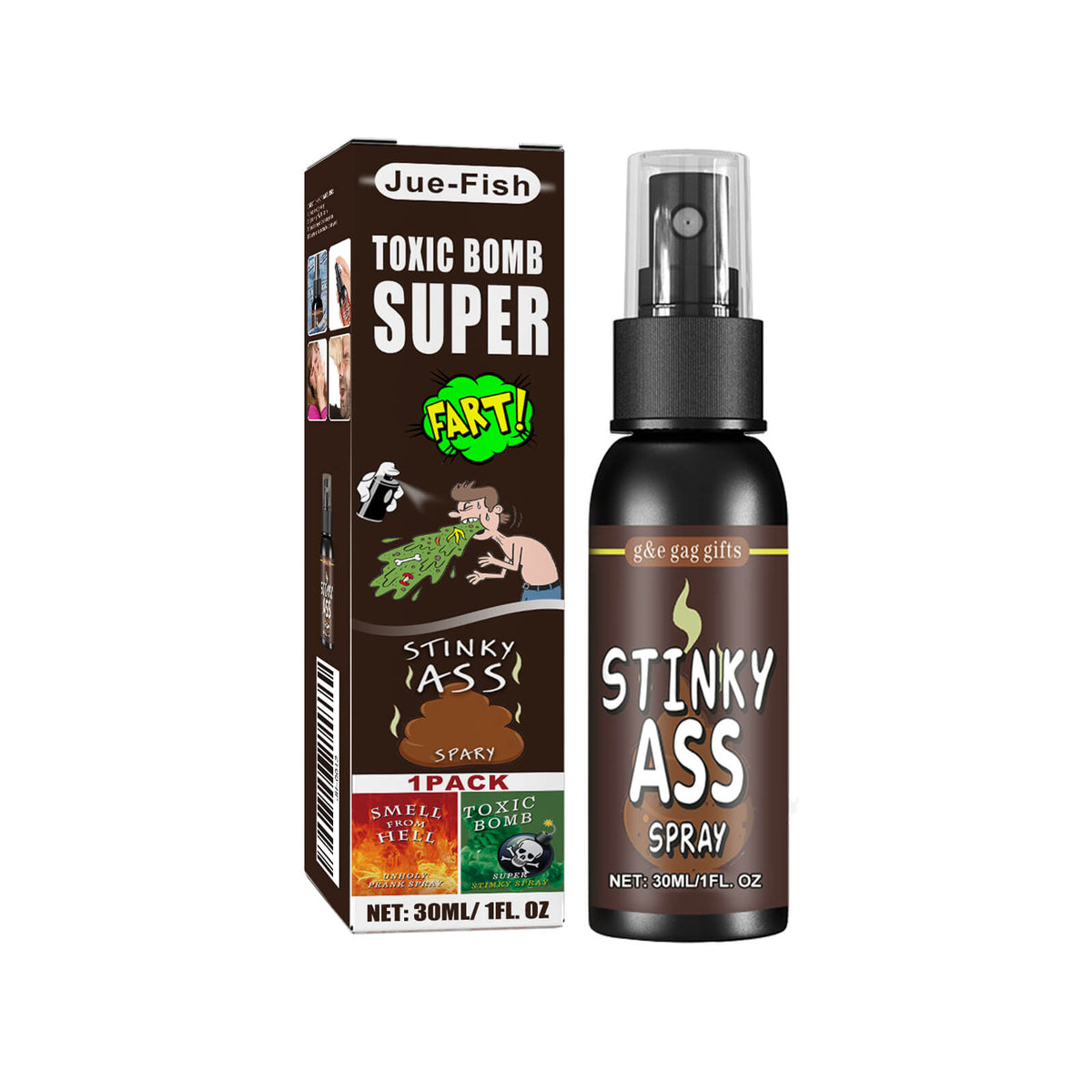 Grünes Scherz-Stinkspray