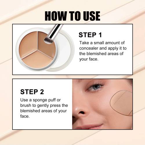 Dreifarbige Concealer-Palette