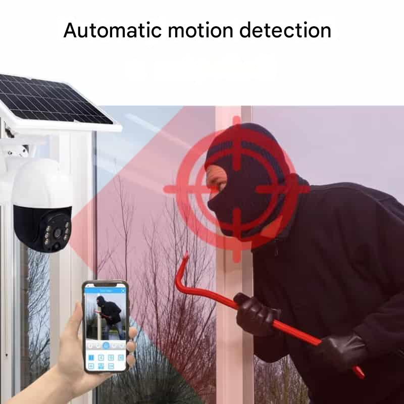 Kabellose 4K Überwachungskamera mit Solarpanel & App – DualGuard Sicherheitskamera für Zuhause & Garten