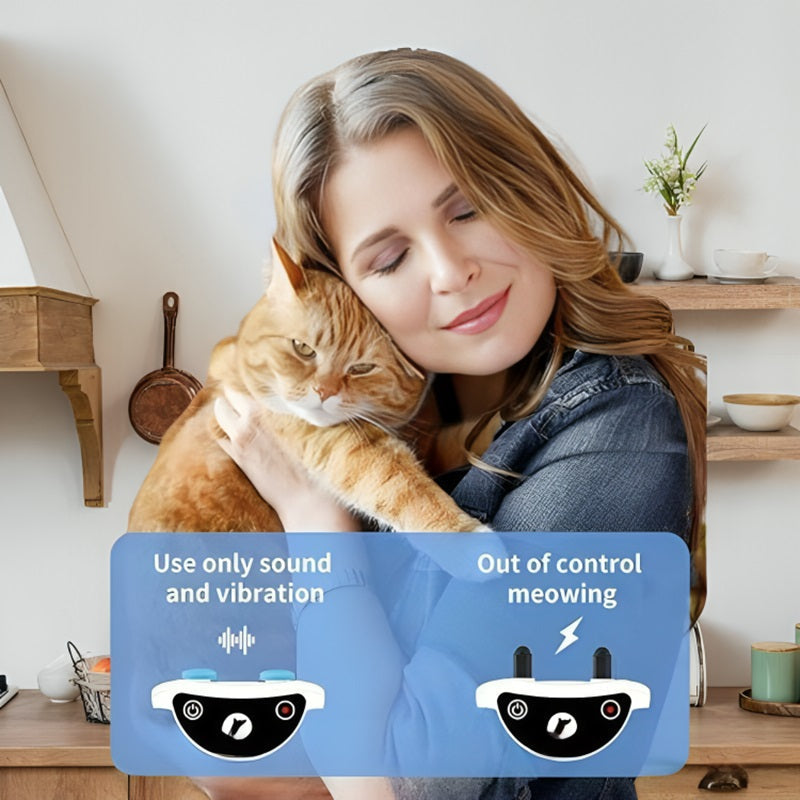 corlado | Katzen-Schockhalsband mit Fernbedienung für effektive Miaukontrolle