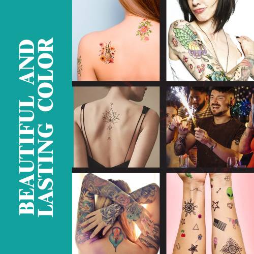 Temporäres Tattoo-Stift-Set mit Schablonen