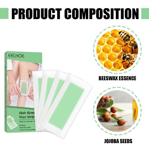 Wachsstreifen für unterwegs mit Jojoba
