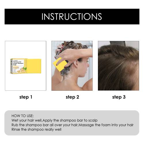 Ingwer Reisprotein Shampoo-Bar