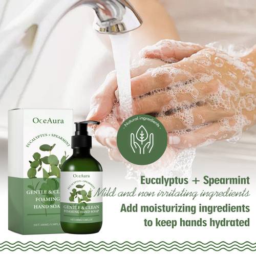 Milde Schaum-Handseife mit Eukalyptus und Grüner Minze
