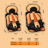 Tragbarer Auto-Kindersitz Booster, sicher, kompakt, faltbar, Gurt