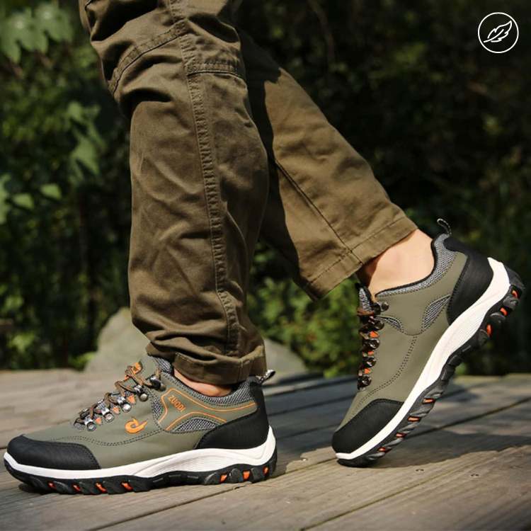 Leichte Wanderschuhe für Herren, atmungsaktiv, Anti-Rutsch, Fußstütze