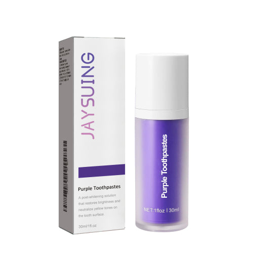 Lila Zahnpasta, sanft