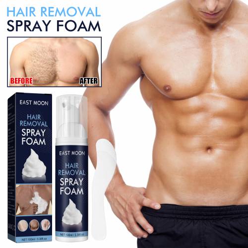Enthaarungsschaum-Spray für Männer, für Beine, Achseln und Brust