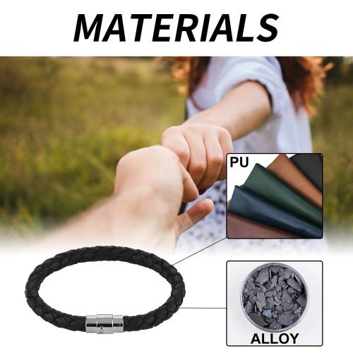 Geflochtenes PU-Leder Partnerarmband