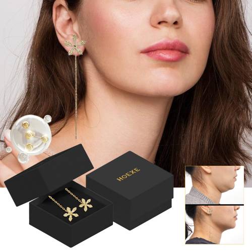 Kristallblumen-Hängeohrringe