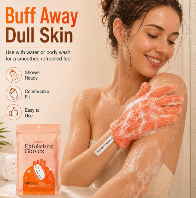 Peeling-Handschuhe für die Dusche, für glatte Haut