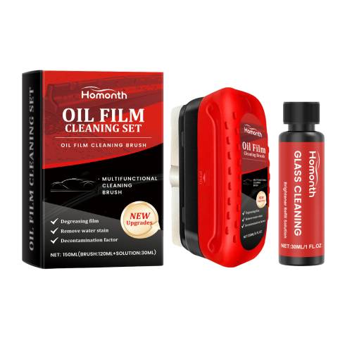 Glas-Ölfilm-Entferner Set mit Bürste